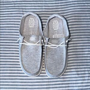 NEW Hey Dude Light Gray Slip-On Shoes
